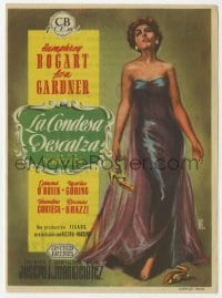 5d425 BAREFOOT CONTESSA Spanish herald 1956 great full-length Alejandro art of sexy Ava Gardner!