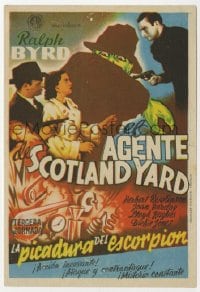 5d443 BLAKE OF SCOTLAND YARD part 3 Spanish herald 1947 Ralph Byrd, serial, different art!