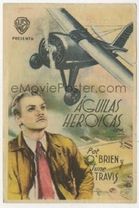 5d485 CEILING ZERO Spanish herald 1935 different art of James Cagney & airplane, Howard Hawks!