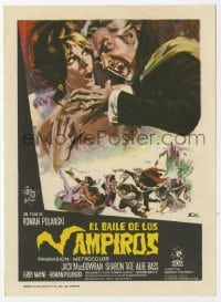 5d568 FEARLESS VAMPIRE KILLERS Spanish herald 1968 Roman Polanski, great Carlos Escobar. comedy horror art!