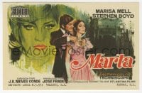 5d725 MARTA Spanish herald 1971 great art of Marisa Mell in a dual role with Stephen Boyd!