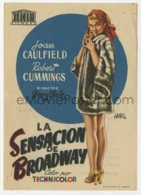 5d788 PETTY GIRL Spanish herald 1951 different sexy full-length artwork of Joan Caulfield by Jano!
