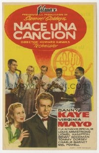 5d873 SONG IS BORN Spanish herald 1957 Danny Kaye, Virginia Mayo, Howard Hawks, different!