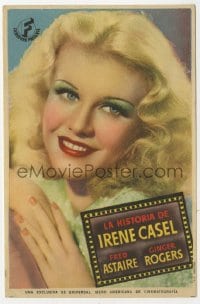 5d885 STORY OF VERNON & IRENE CASTLE Spanish herald 1944 sexy Ginger Rogers but no Fred Astaire!