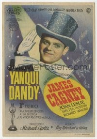 5d995 YANKEE DOODLE DANDY Spanish herald 1945 different image of James Cagney as George M. Cohan!