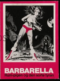 5d229 BARBARELLA Danish program 1968 different images of sexy Jane Fonda, Roger Vadim sci-fi!