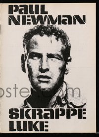 5d254 COOL HAND LUKE Danish program 1968 Paul Newman prison escape classic, different images!
