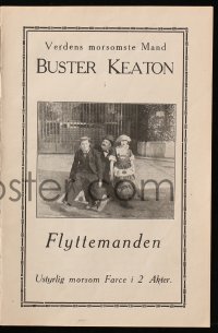 5d255 COPS Danish program 1922 different images of Buster Keaton, ultra rare!