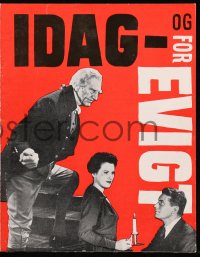 5d272 FOREVER & A DAY Danish program 1952 Merle Oberon, Charles Laughton, Ida Lupino, World War II