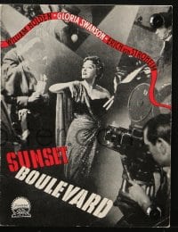 5d364 SUNSET BOULEVARD Danish program 1951 Holden, von Stroheim, Swanson, Wilder, different images!