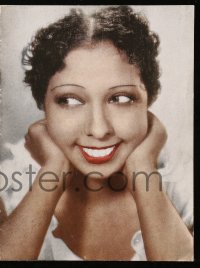 5d387 ZOUZOU Danish program 1935 different images of black singer Josephine Baker, rare!