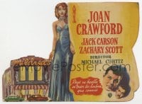 5d728 MILDRED PIERCE 4pg die-cut Spanish herald 1948 Michael Curtiz, different art of Joan Crawford!