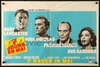 5f311 SEVEN DAYS IN MAY Belgian 1964 Burt Lancaster, Kirk Douglas, Fredric March & Ava Gardner!