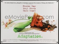 5f164 ADAPTATION DS British quad 2003 Chris Cooper, Nicolas Cage & Meryl Streep!