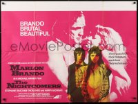 5f186 NIGHTCOMERS British quad 1972 creepy Marlon Brando, Michael Winner English horror!