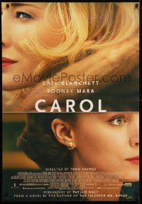 5f064 CAROL Canadian 1sh 2015 Todd Haynes, Academy nominees Cate Blanchett and Rooney Mara!