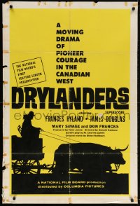 5f066 DRYLANDERS Canadian 1sh 1963 Don Haldane drama of pioneer courage in the Canadian west!