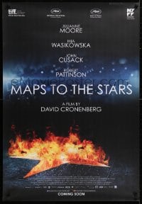 5f072 MAPS TO THE STARS advance Canadian 1sh 2014 Cronenberg, Moore, Wasikowska, Cusack!