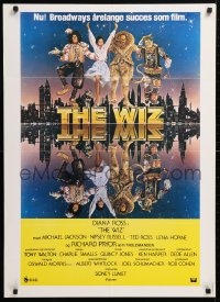 5f035 WIZ Danish 1978 Diana Ross, Michael Jackson, Richard Pryor, Wizard of Oz, art by Bob Peak!