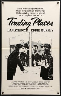 5f041 TRADING PLACES Dutch 1983 Dan Aykroyd & Eddie Murphy are getting rich & getting even!