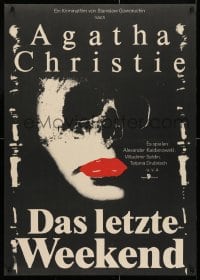 5f362 TEN LITTLE INDIANS East German 23x32 1987 Agatha Christie's And Then There Were None, Otte!