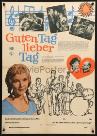 5f380 GUTEN TAG LIEBER TAG East German 16x23 1962 Gerhard Klingenberg, musical art and images!
