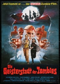 5f076 BEYOND German 1981 Lucio Fulci, completely different art of zombies and victims on the run!