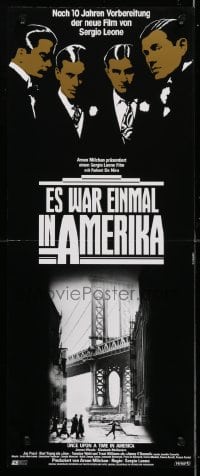 5f090 ONCE UPON A TIME IN AMERICA German 9x21 1984 De Niro, James Woods, Leone, German title design