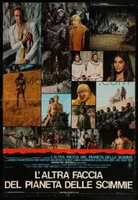 5f406 BENEATH THE PLANET OF THE APES Italian 26x38 pbusta 1970 sequel, what lies beneath may be the end!