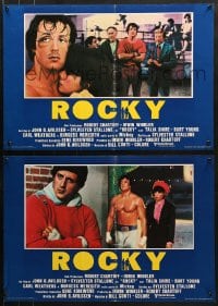 5f439 ROCKY group of 4 Italian 18x26 pbustas R1980s different Sylvester Stallone & Talia Shire!