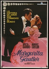 5f593 CAMILLE Spanish R1977 different art of pretty Greta Garbo, young Robert Taylor!