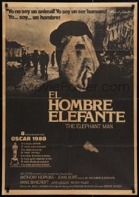 5f604 ELEPHANT MAN Spanish 1981 John Hurt is not an animal, Hopkins, directed by David Lynch!