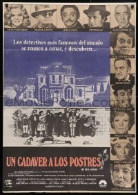 5f640 MURDER BY DEATH Spanish 1977 Peter Sellers, Maggie Smith, different art and images!