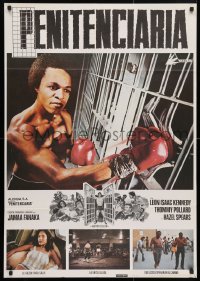 5f645 PENITENTIARY Spanish 1980 boxer Leon Isaac Kennedy goes to tough prison!