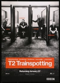 5f205 T2 TRAINSPOTTING English mini poster 2017 Boyle sequel, McGregor, Bremner, Miller, Carlyle!