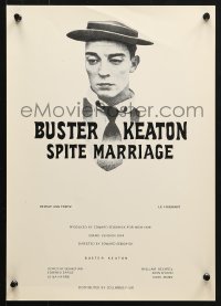 5f030 SPITE MARRIAGE Swiss R1974 great image of stone-faced Buster Keaton!