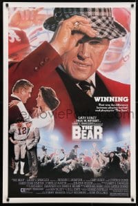 5g536 BEAR 1sh 1984 Gary Busey as legendary Alabama football coach Bear Bryant, Drew Struzan art!