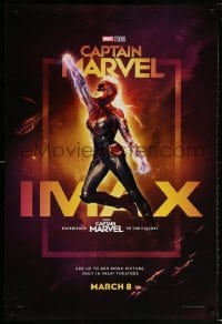 5g568 CAPTAIN MARVEL IMAX teaser DS 1sh 2019 different full-length Brie Larson in the title role!