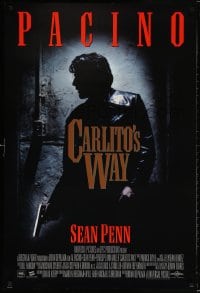 5g572 CARLITO'S WAY int'l 1sh 1993 Al Pacino, Sean Penn, Brian De Palma thriller!