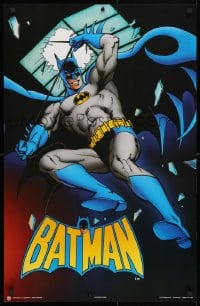 5g202 BATMAN 22x34 Canadian commercial poster 1989 full-length art of The Caped Crusader, skylight!