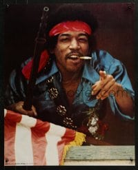 5g220 JIMI HENDRIX 21x27 commercial poster 1971 guitarist w/ rifle and flag, Rainbow Bridge!