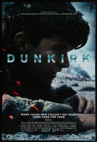 5g635 DUNKIRK advance DS 1sh 2017 Christopher Nolan, Tom Hardy, Murphy, different close-up!