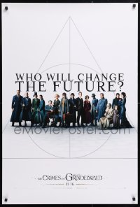 5g646 FANTASTIC BEASTS: THE CRIMES OF GRINDELWALD int'l teaser DS 1sh 2018 who will change the future?