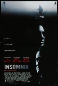 5g718 INSOMNIA 1sh 2002 tough cop Al Pacino, inept killer Robin Williams, Christopher Nolan!