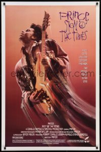 5g892 SIGN 'O' THE TIMES 1sh 1987 rock and roll concert, great image of Prince w/guitar!