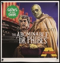 5g016 ABOMINABLE DR. PHIBES signed 15x15 art print 2000s by artist Chris Roberts, different!