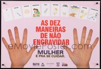 5g307 AS DEZ MANEIRAS DE NAO ENGRAVIDAR 17x25 Brazilian special poster 1990s birth control!