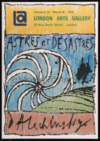 5g140 ASTRES ET DESASTRES ALECHINSKY 18x26 French museum/art exhibition 1970 Pierre Alechinsky art!