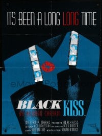 5g313 BLACK KISS 26x35 Canadian special poster 1988 Howard Chaykin artwork, film and red lipstick!