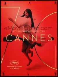 5g177 CANNES FILM FESTIVAL 2017 24x31 French film festival poster 2017 sexy Claudia Cardinale!